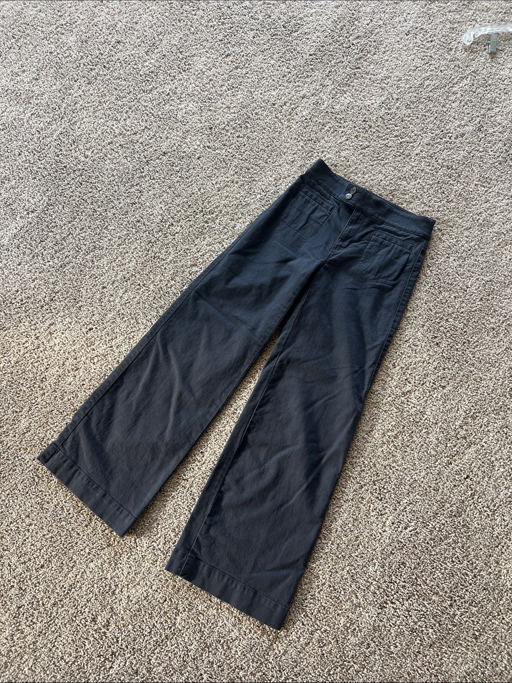 LOFT Palmer Wide Leg Pants – Washed Black size 0 - Picture 7 of 7